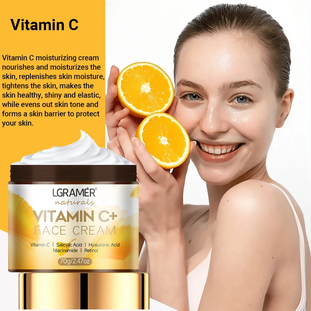 YOUNGCOME Vitamin C Retinol Face Cream – Firming & Bright Face Moisturizer Cream Qst