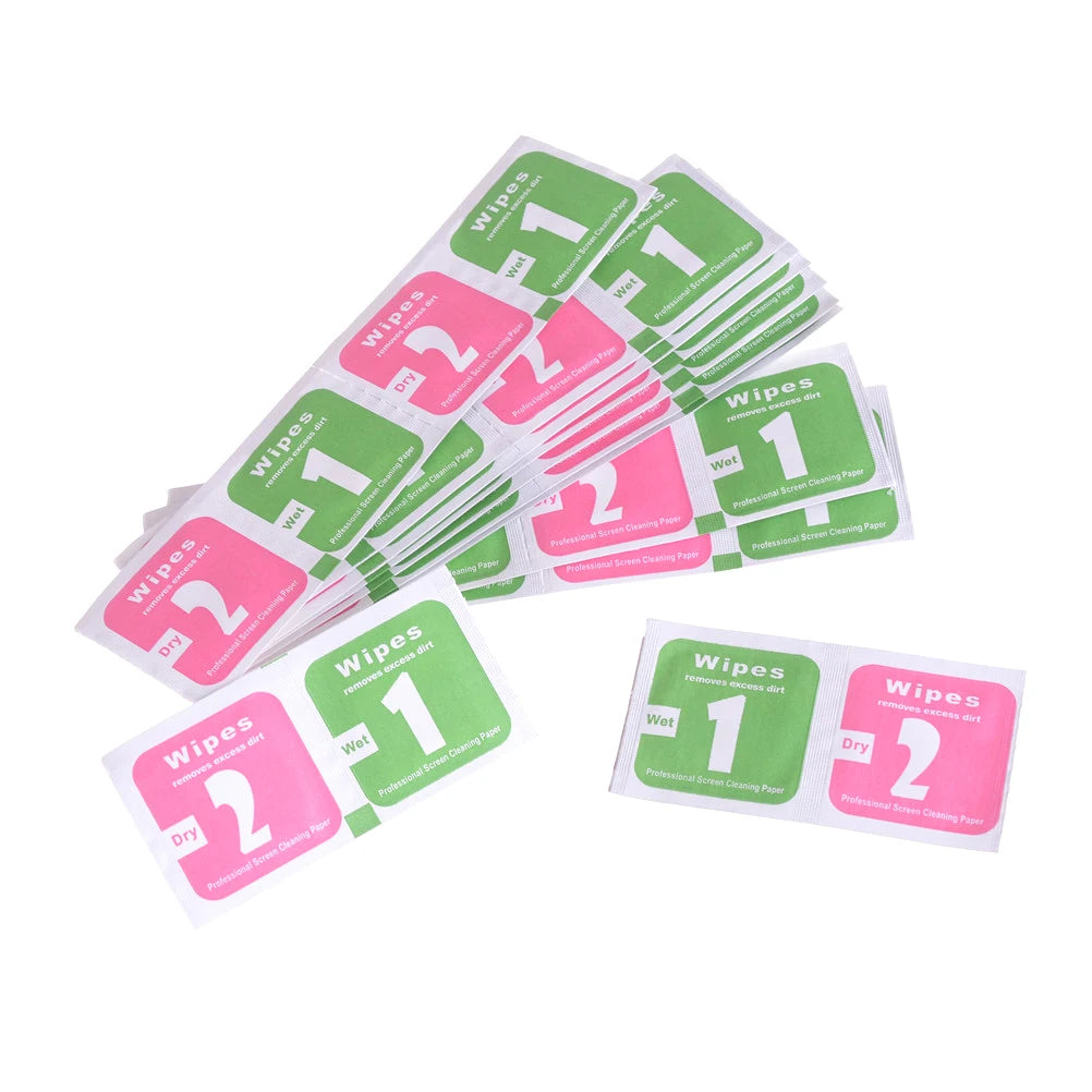400pcs Dry & Wet Screen Cleaning Wipes – Phone, Lens & LCD Screen Cleaning Wipes Qst