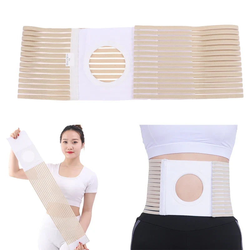 Ostomy Stoma Support Belt Unisex Abdominal Binder Brace Abdominal Support Brace Qme