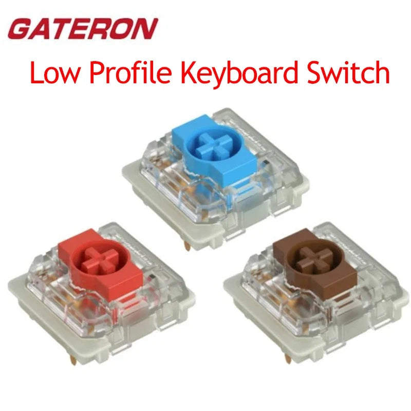 Gateron KS-33 Low Profile 2.0 Switches – Red Blue Brown Keyboard Switch Qme