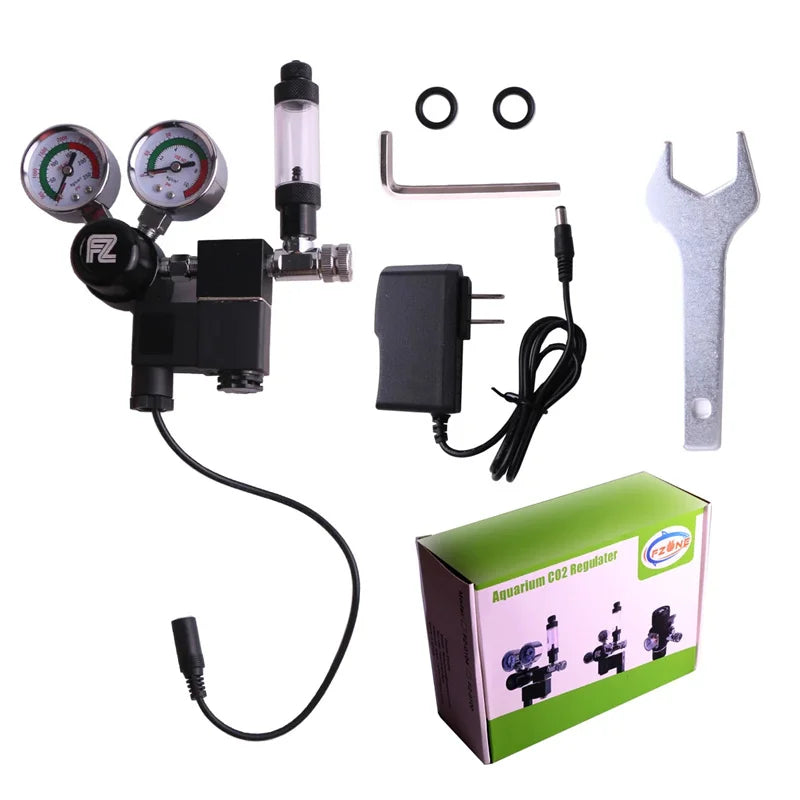 Fzone Single Stage Big Gauge CO2 Regulator for Aquariums CO2 Aquarium Regulator Qme
