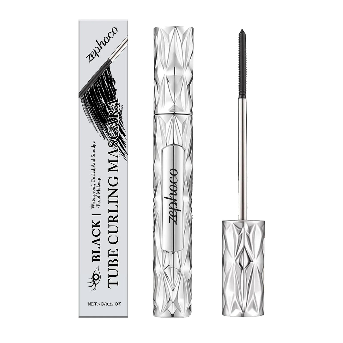 Zephoco Brown Volumizing Curling Mascara – Smudge-Proof Volumizing Mascara Qst 7g