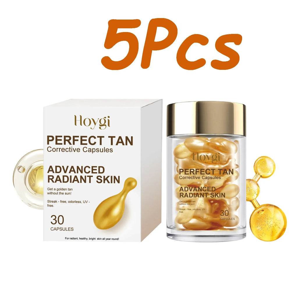 Portable Tanning Capsule – Sunless Bronze Tan & Moisturizer Self Tanning Serum Qme 150 capsules