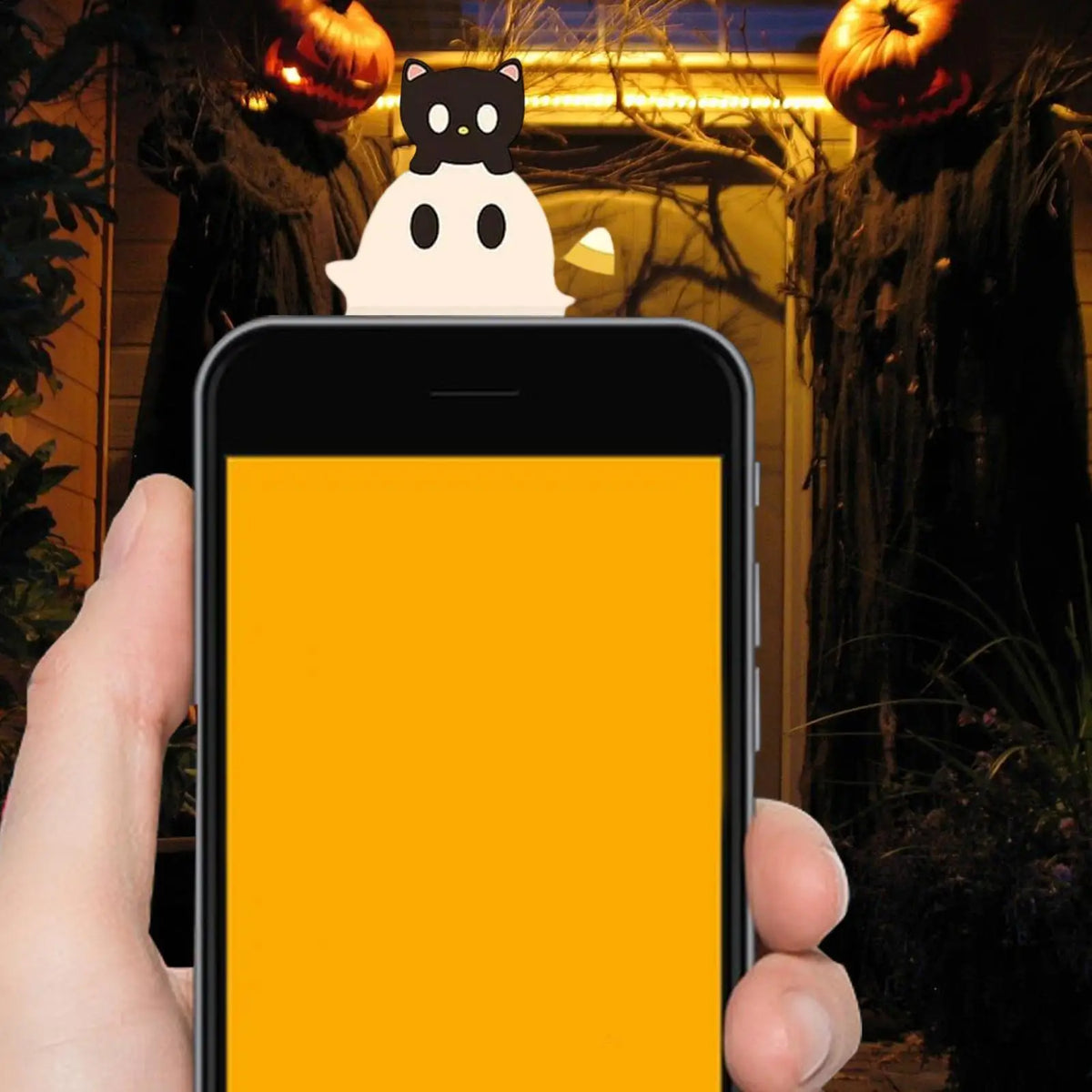Halloween Ghost Phone Figure Stick Decoration | Fun Gift Novelty Phone Decoration Qme