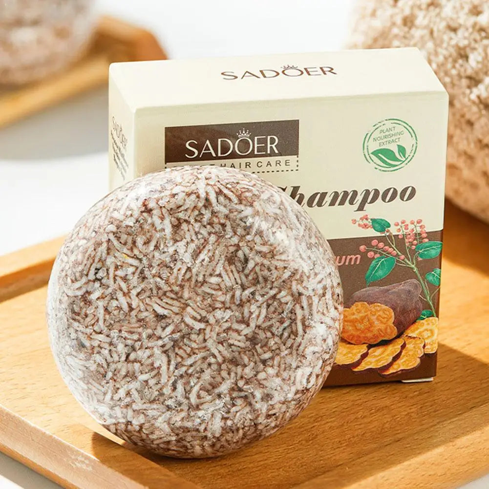 Bamboo Charcoal Shampoo Soap – Deep Cleansing Scalp Care Bar Solid Shampoo Bar Qme