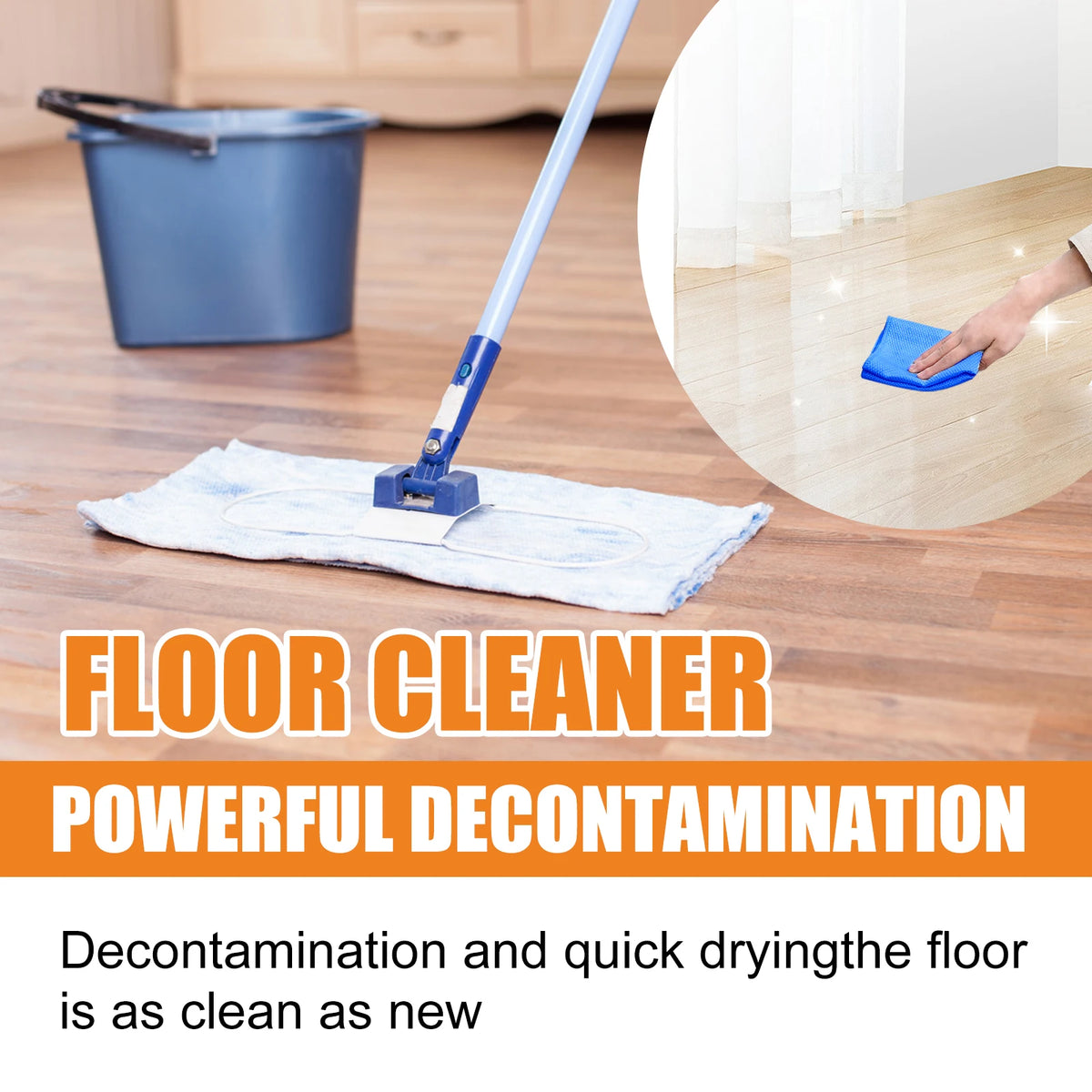 Multi-Surface Floor Cleaner – Polish & Brighten Wood & Tiles Floor Cleaner Qst