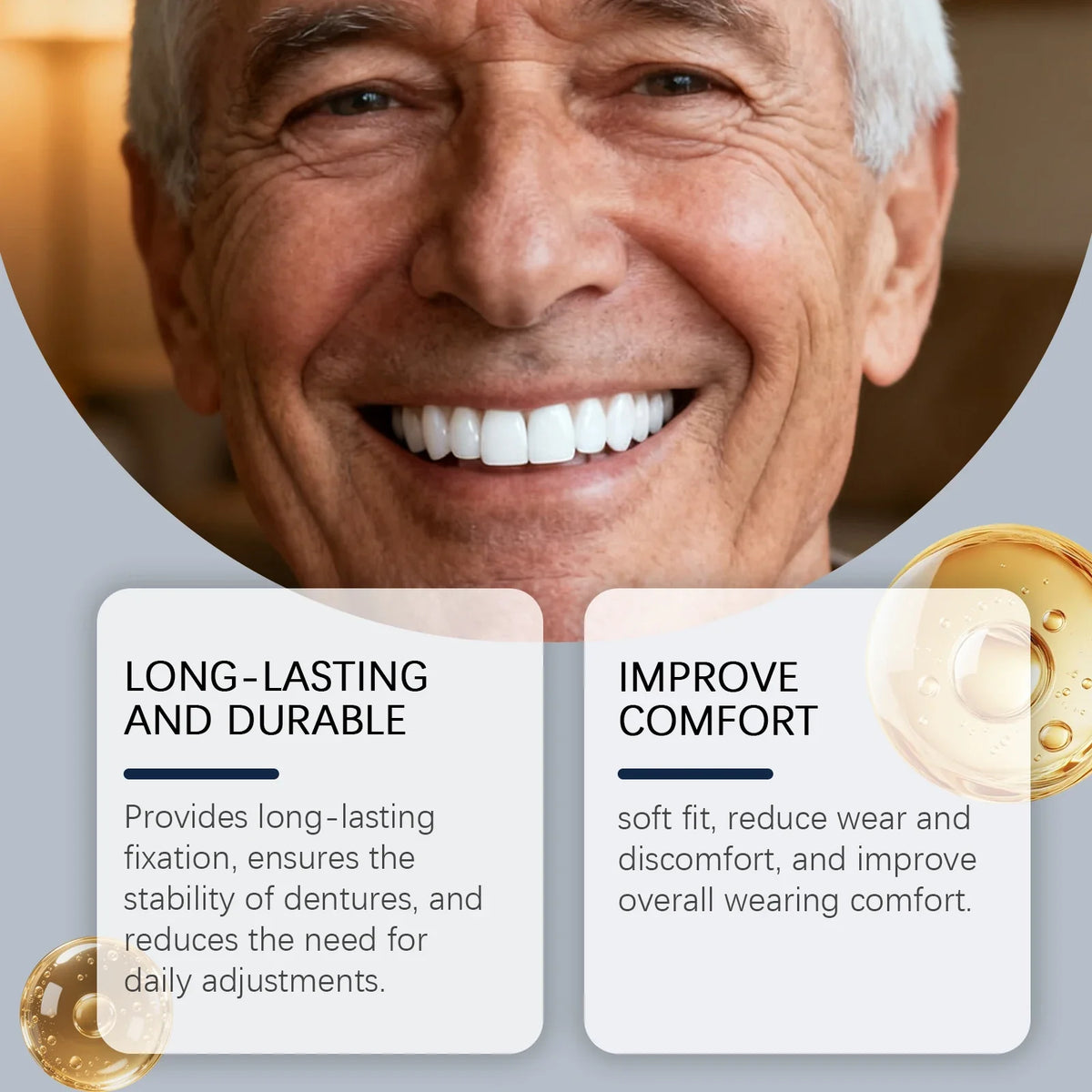 Oralhoe Thermoplastic Denture Adhesive Glue – Waterproof Hold Denture Adhesive Qme