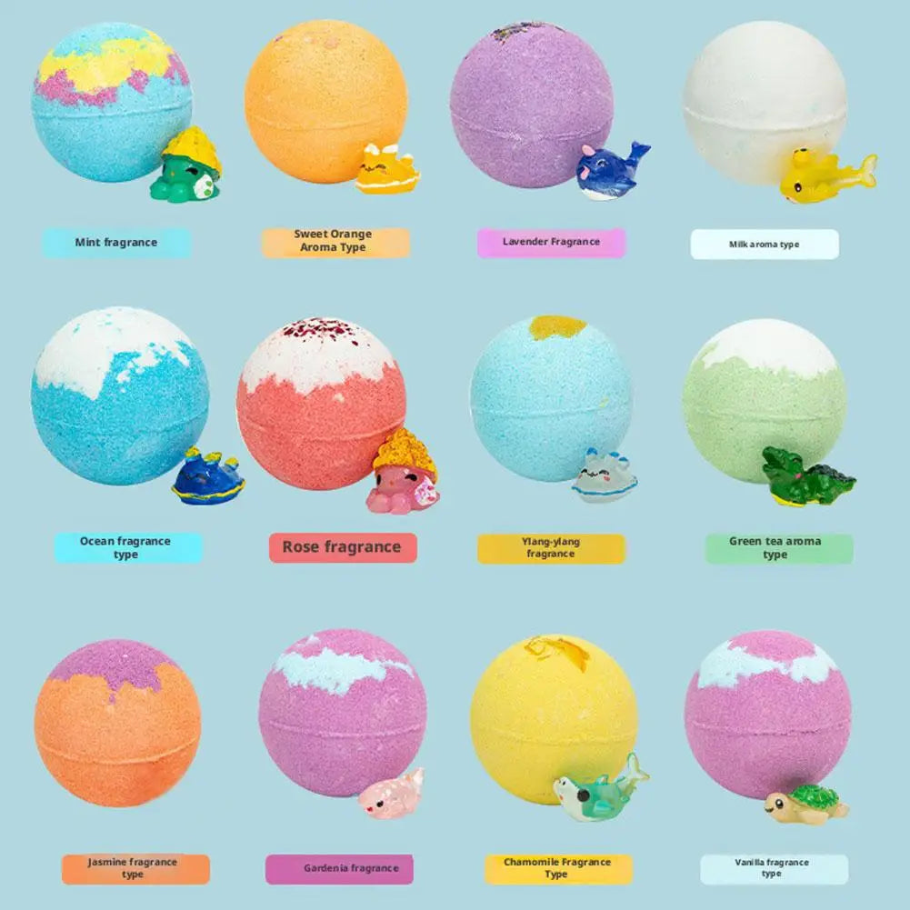 Surprise Bath Bombs with Hidden Toy – Ocean Color Changing Spa Ball Surprise Bath Bomb Set Qme