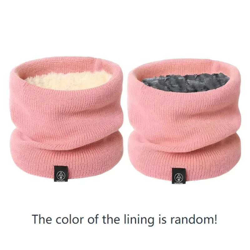 Women's Knitted Winter Snood Scarf – Cashmere-Like Softness Knitted Snood Scarf Qme