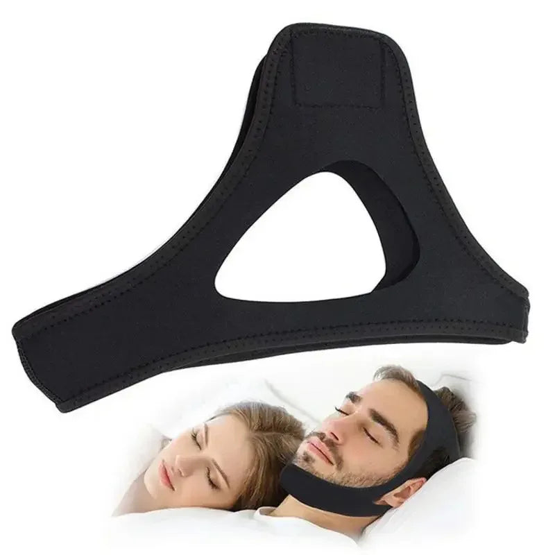 Anti-Snoring Chin Strap – Adjustable Sleep Mouth Support Band Anti-Snoring Chin Strap Qst