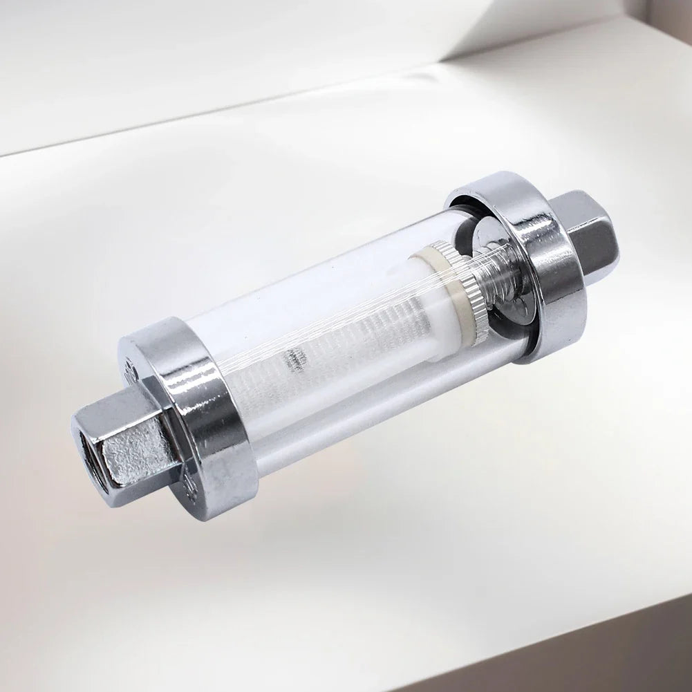 Universal Reusable Inline Fuel Filter with 6 Hose Adapters Inline Fuel Filter Qme