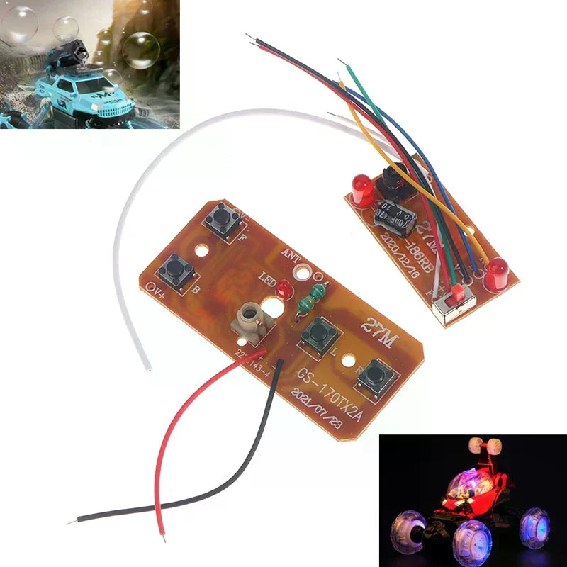 4CH 27MHz RC PCB Transmitter & Receiver Board | RC Car Parts RC PCB Circuit Board Qme