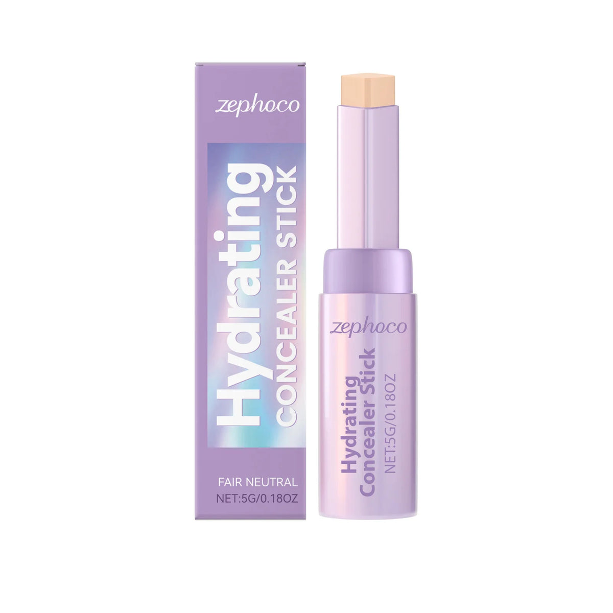 Zephoco Contour & Concealer Stick – Lightweight Long-Wearing Contour Concealer Stick Qst Ivory Shade