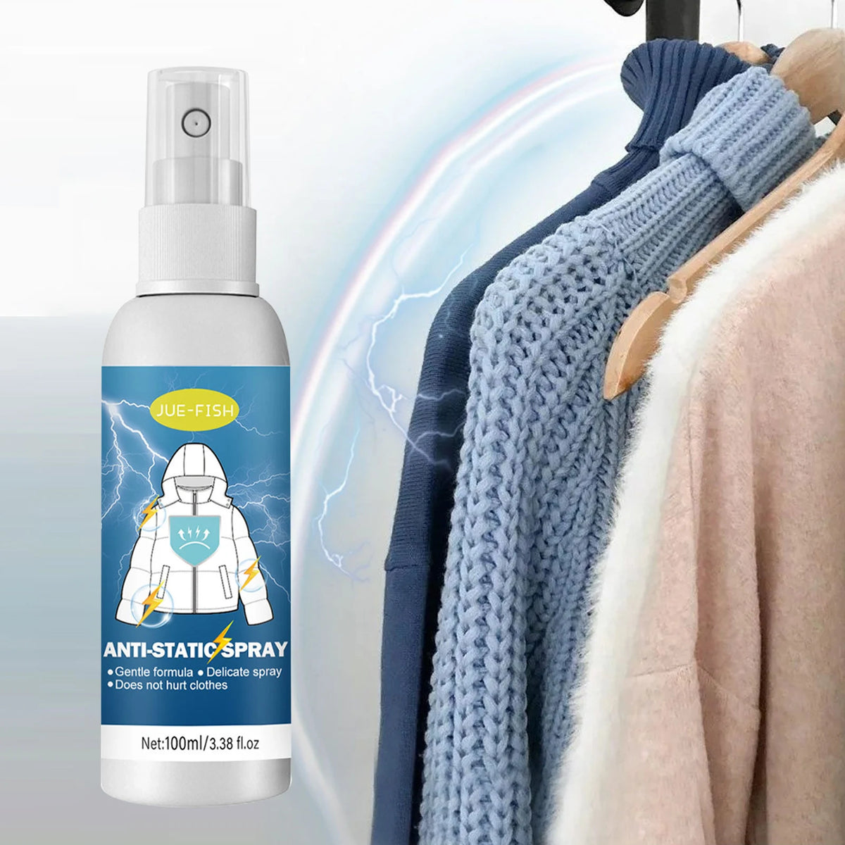 Jue Fish Anti-Static Spray 100ml – Clothes, Hair & Home Anti-Static Spray Qst