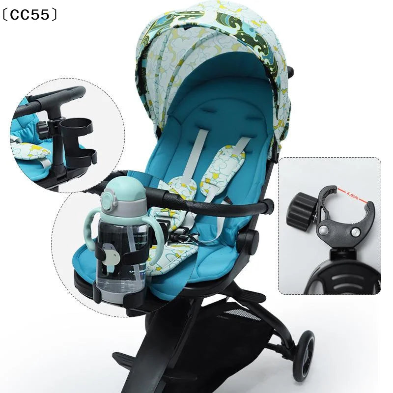 Adjustable Cup Holder for Stroller, Bike & Wheelchair Cup Holder Accessory Qst