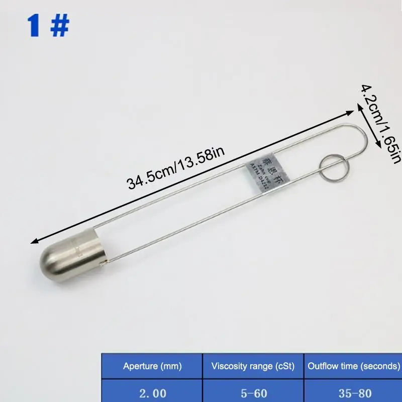 Stainless Steel Viscosity Flow Cup | Multi-Spec Viscometer Viscosity Flow Cup Qme A3