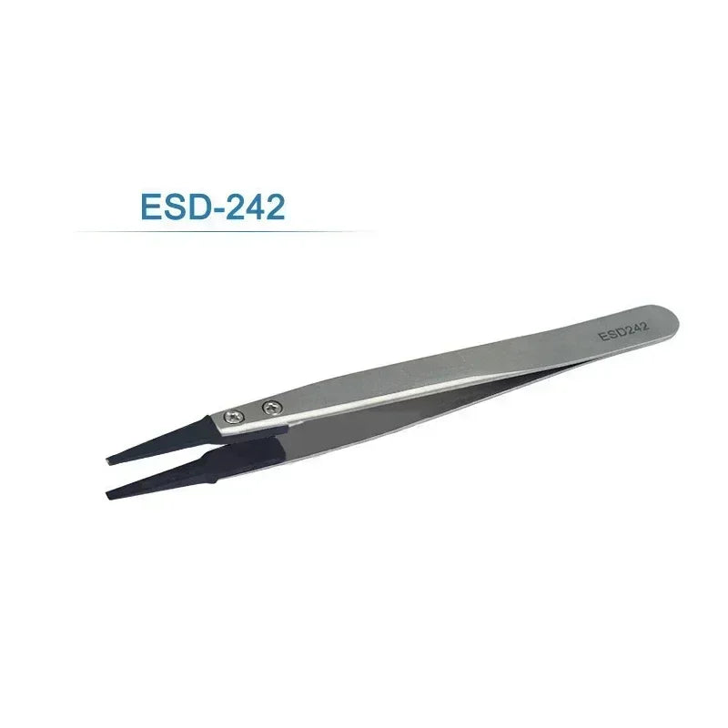 Watch Hand Installation Tweezers – Straight & Elbow ESD-Safe Precision Tweezers Qme ESD-242