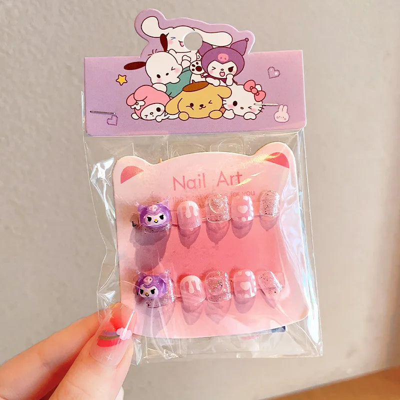 Hello Kitty Kuromi Cartoon Nail Stickers – Safe & Non-Toxic Nail Art Stickers Qme 3