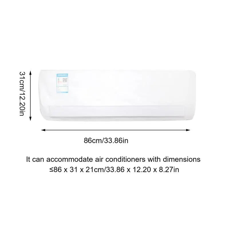 Wall AC Dust Cover – Damp-Proof PEVA Protective Cover AC Protective Cover Qst