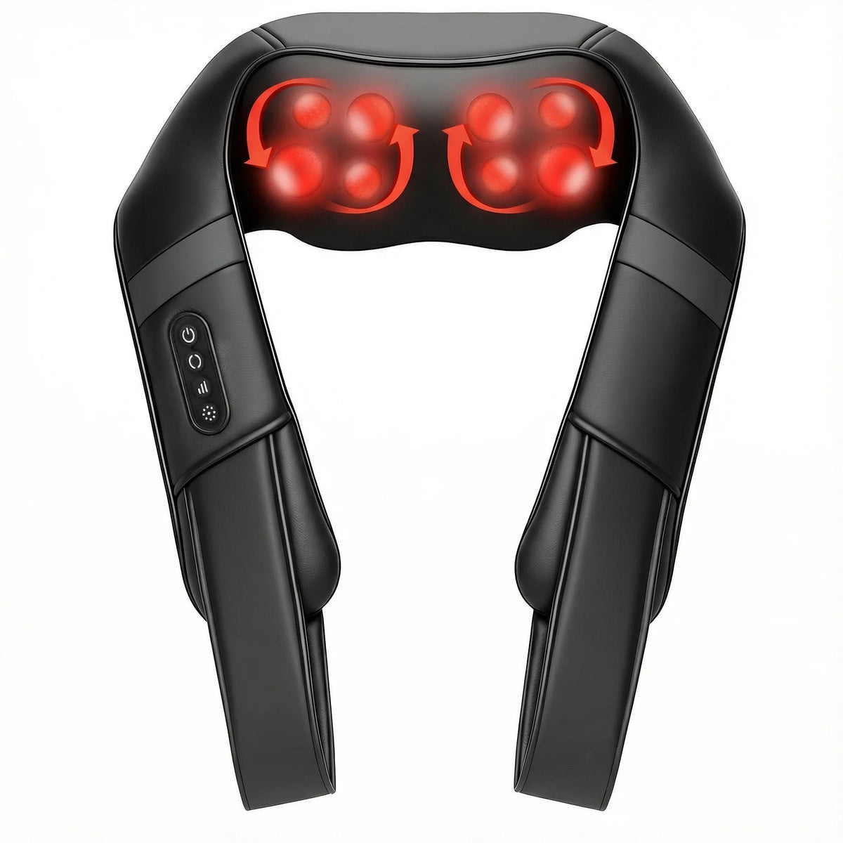 Leercon Shiatsu Neck Shoulder Massager – Heated Deep Kneading Shiatsu Neck Massager Qst black United States