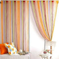 Multicolor String Curtain Wall Panel Fringe Room Divider 100x200cm String Curtain Panel Qme 1x2M
