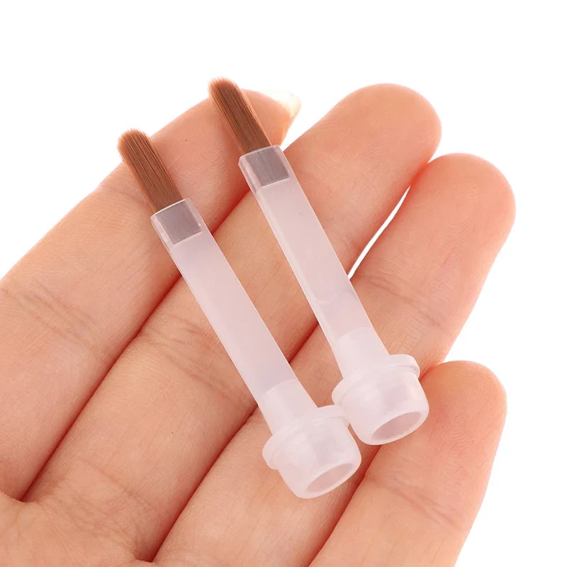 Disposable Nail Polish Brushes Brown Bristle Applicators 5–10 Pack Nail Applicator Brushes Qme
