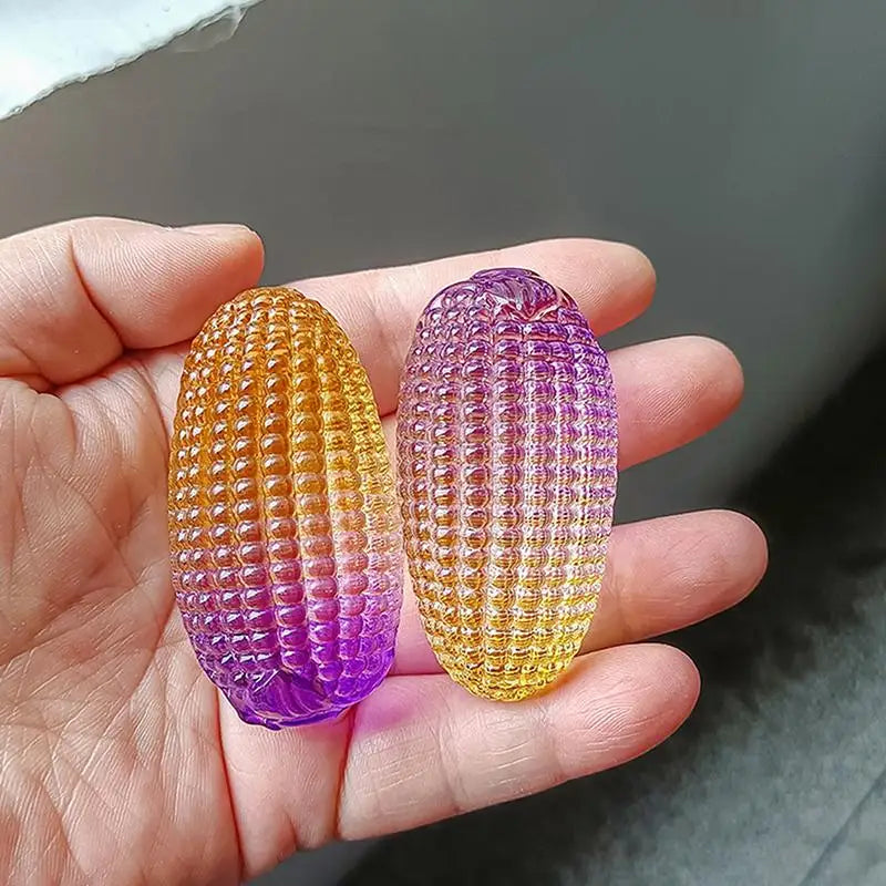 Crystal Corn Ornament – Glass Good Luck Desktop Decor Prop Decorative Ornament Qme