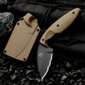 HUANGFU Straight Knife with Sheath – Outdoor Fixed Blade Fixed Blade Knife Qst xiaowan