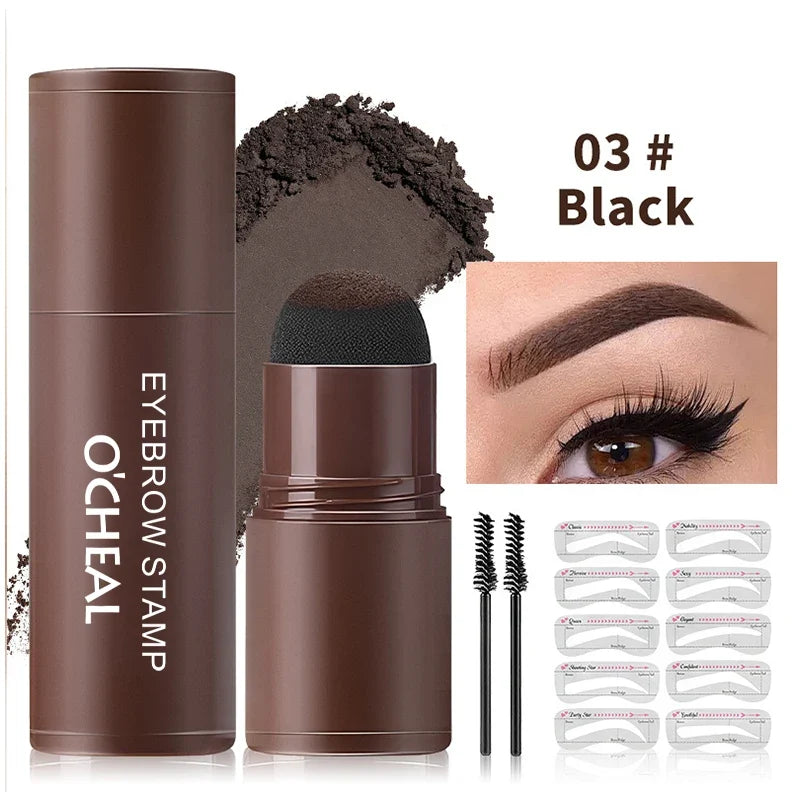 Waterproof Eyebrow Powder – Long-Lasting & Easy Apply | Qme Eyebrow Powder Qme 03 Black