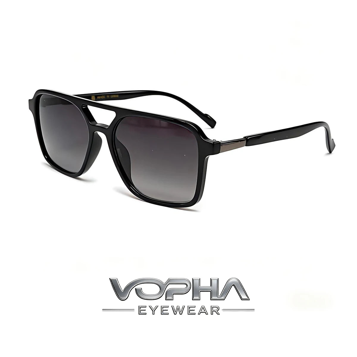 VOPHA Tortoise Shell Aviator Sunglasses UV400 Square Shades Aviator Sunglasses Qst Gradient gray