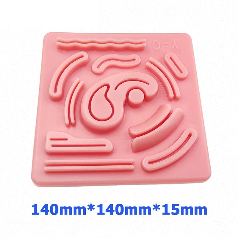 Lifelike Suture Training Pad – Rubber Practice Skin Model Suture Training Pad Qme