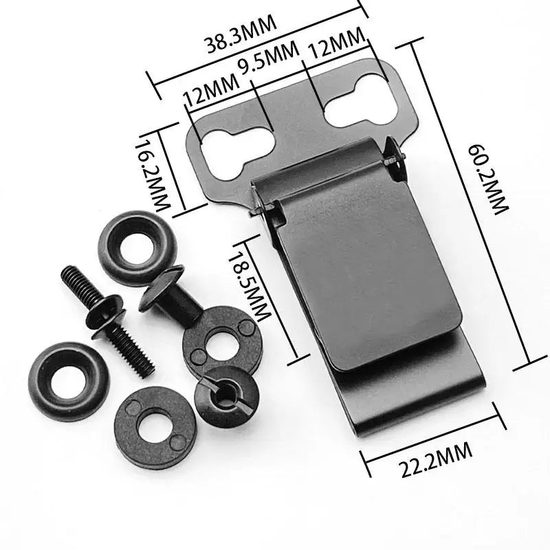 Universal Stainless Steel Knife Sheath Back Clip – Waist Carry Knife Sheath Clip Qst
