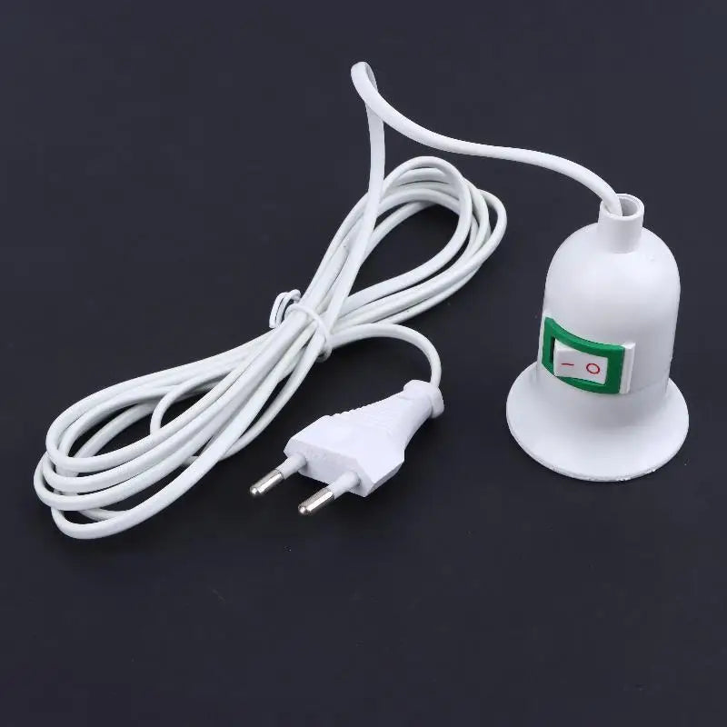 E27 Plant Light Socket EU Plug On/Off Switch 3/5/10M Wire Lamp Socket Holder Qst