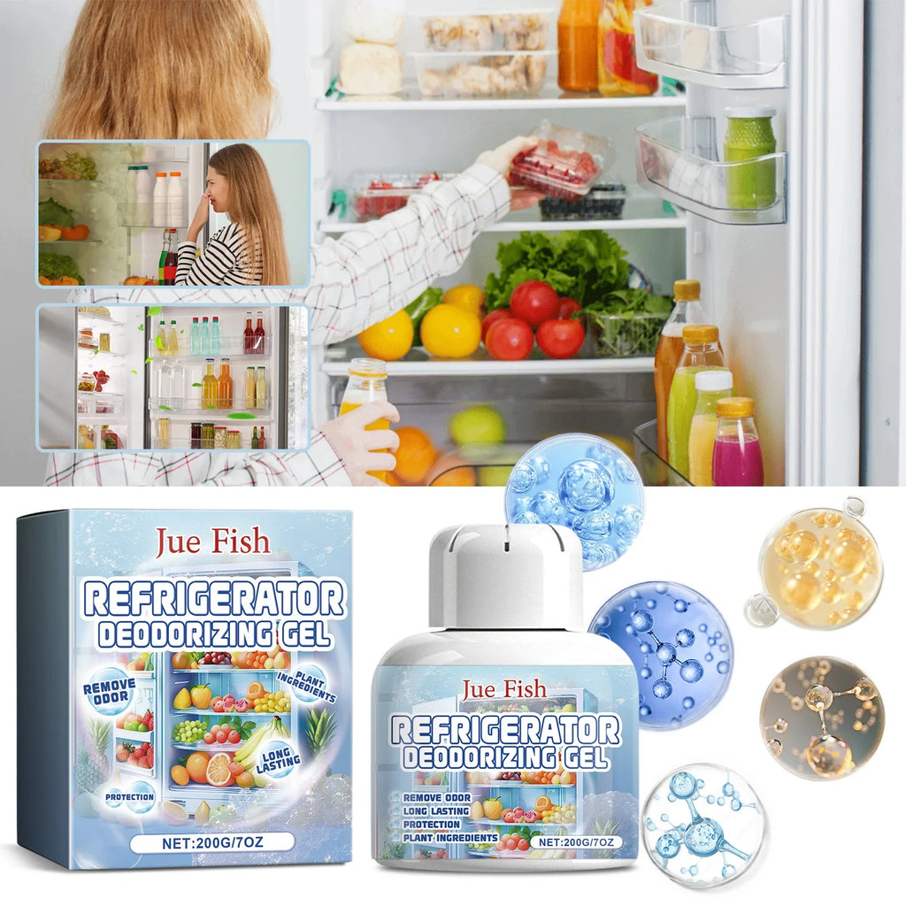 Refrigerator Deodorizer Gel – Long-Lasting Fridge Freshener Fridge Deodorizer Gel Qme