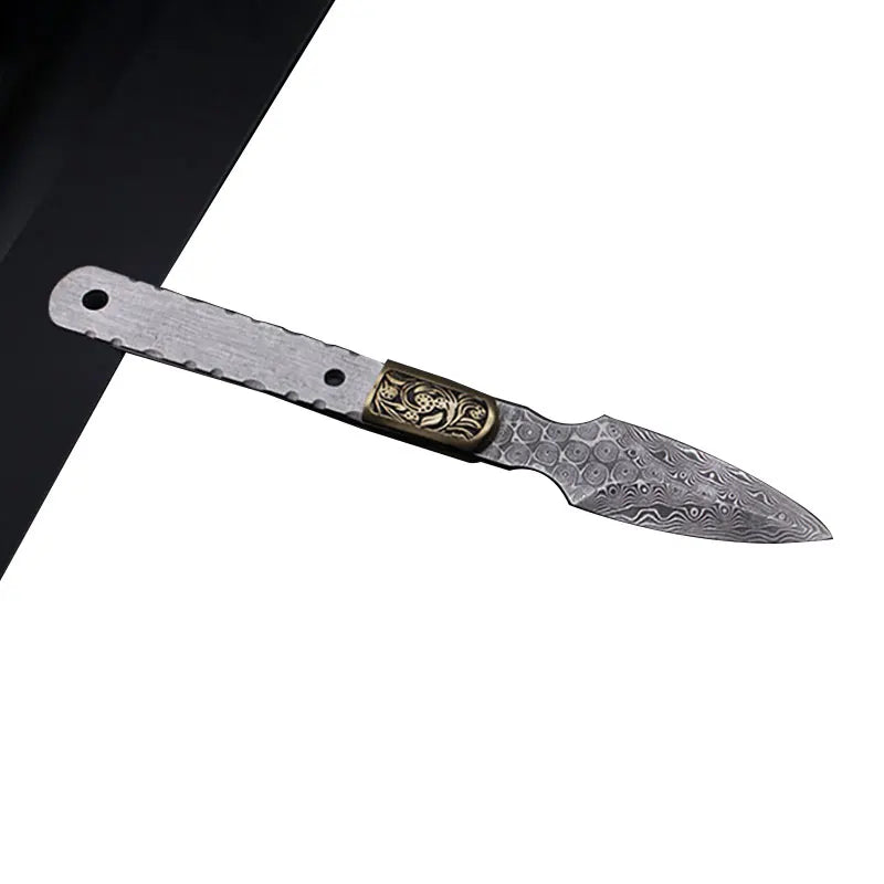 Damascus Steel Tea Needle Blank – DIY Teaware Tool Part Tea Needle Blank Qst