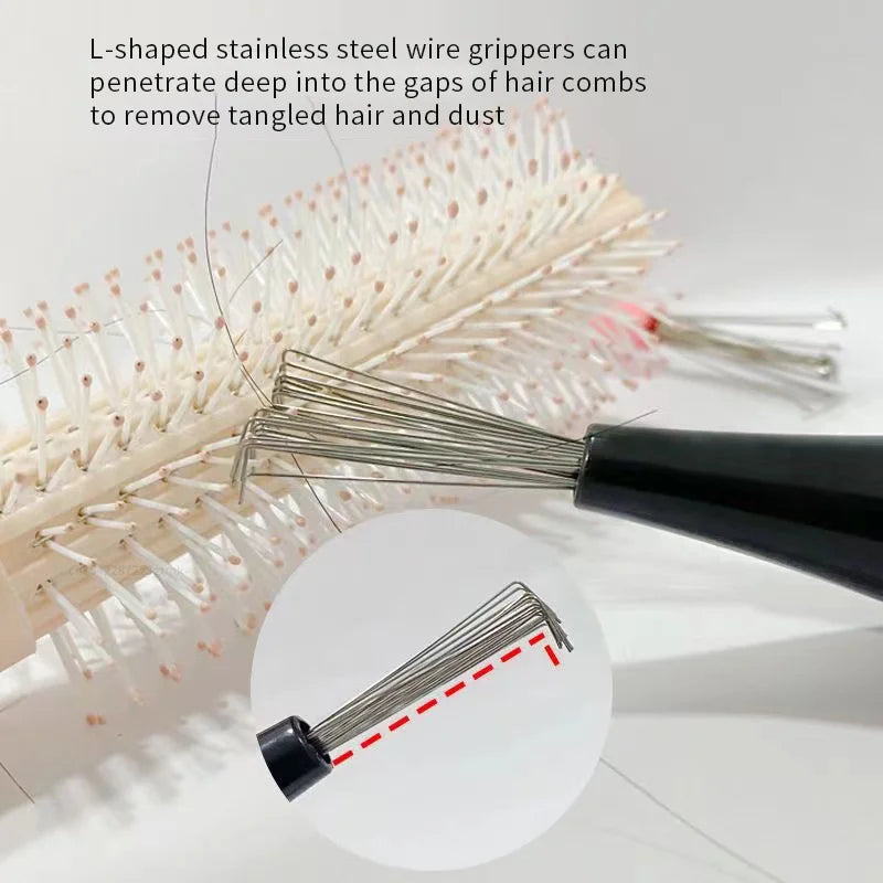 Hair Brush Cleaner Tool – Comb Detangler & Lint Remover Brush Cleaner Tool Qme