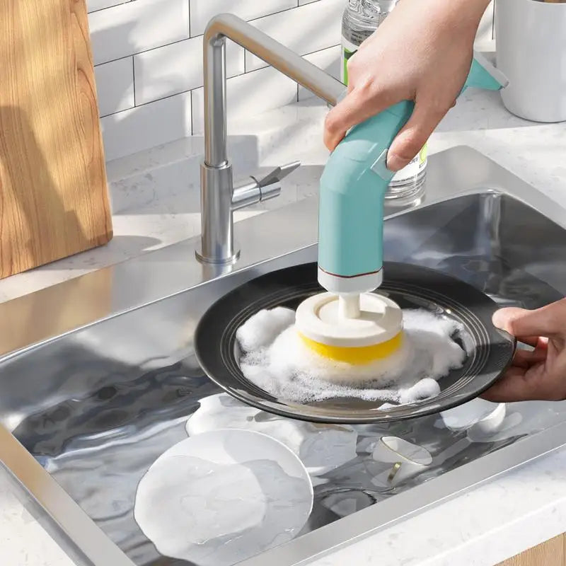 Electric Rotating Scrubber Handheld Waterproof Cleaning Brush Electric Cleaning Scrubber Qme