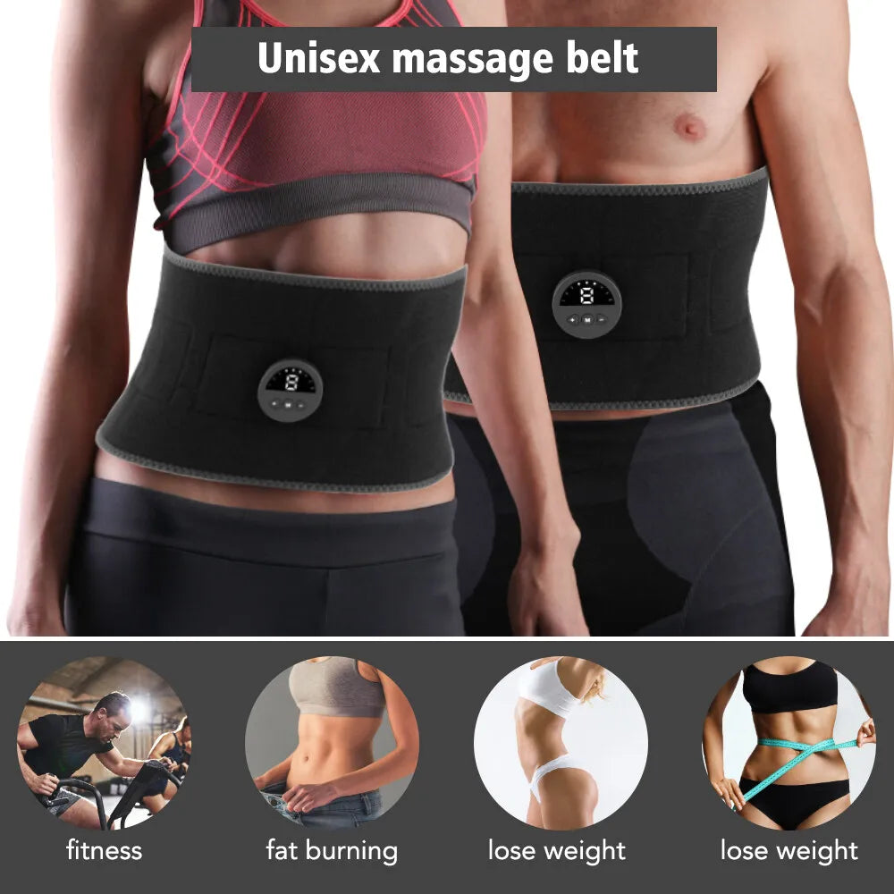 Jitesy EMS Abdominal Belt – Electric Muscle Stimulator & Toner EMS Fitness Belt Qst