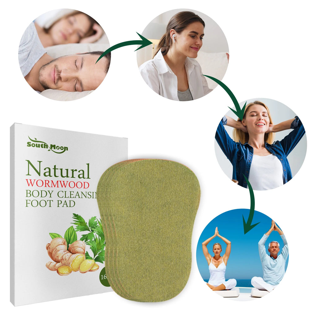 South Moon Mugwort Herbal Foot Patches – Overnight Comfort Herbal Foot Patches Qst