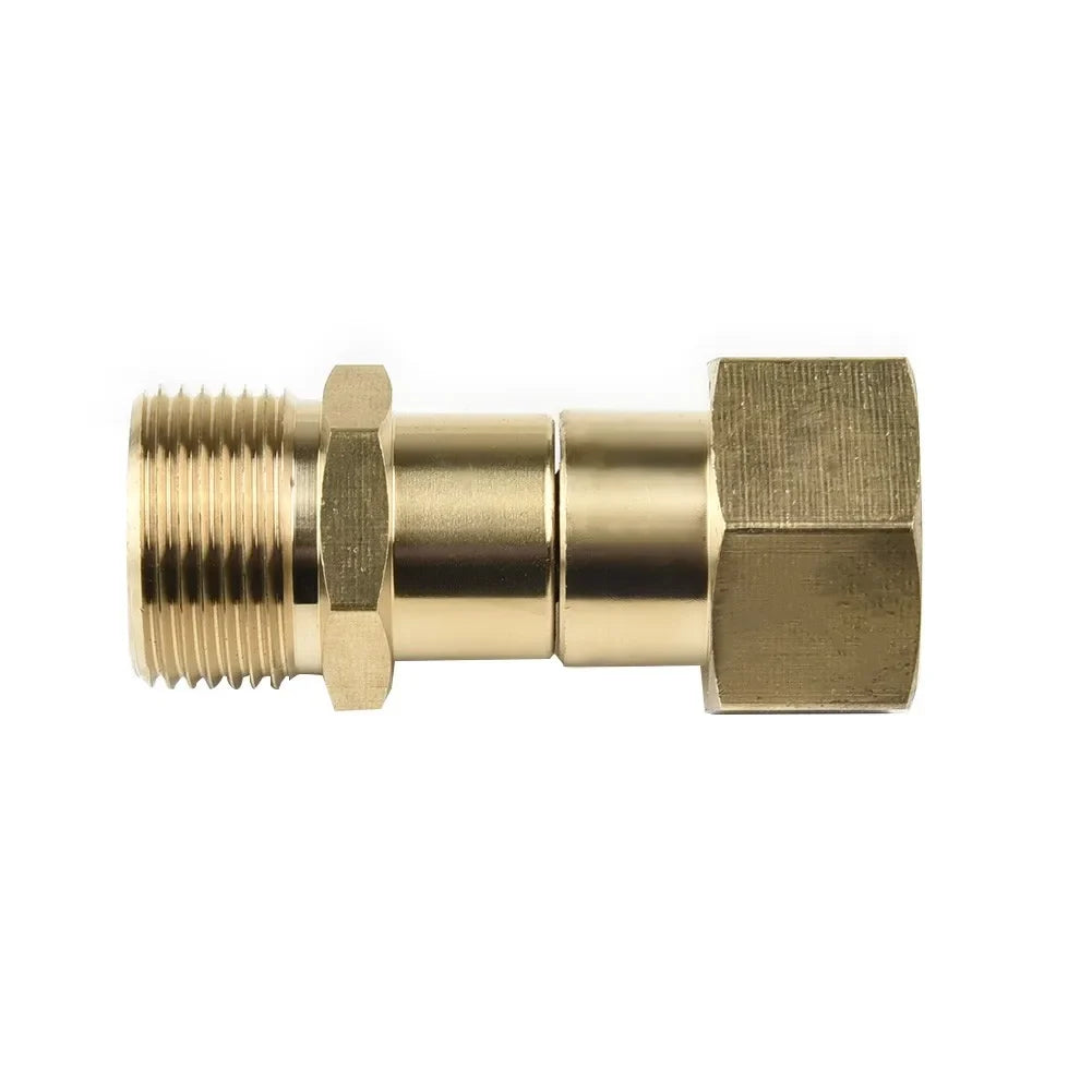 Brass M22 Pressure Washer Swivel Joint Fitting – 360° Rotation Pressure Washer Fitting Qme