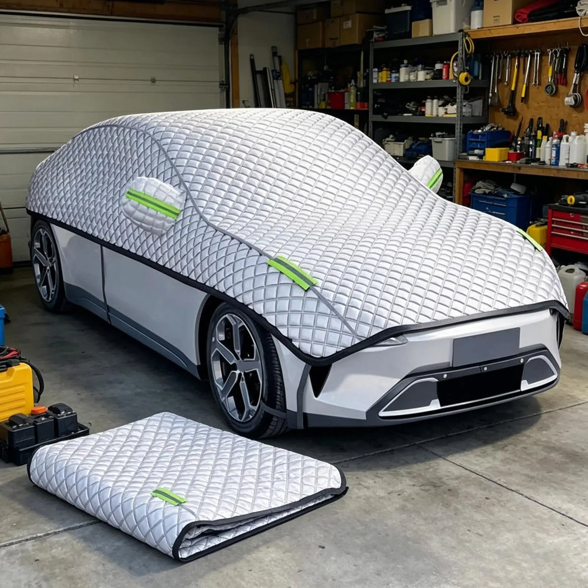 Half Car Cover – UV, Waterproof, Snow & Frost Protection Half Car Cover Qst
