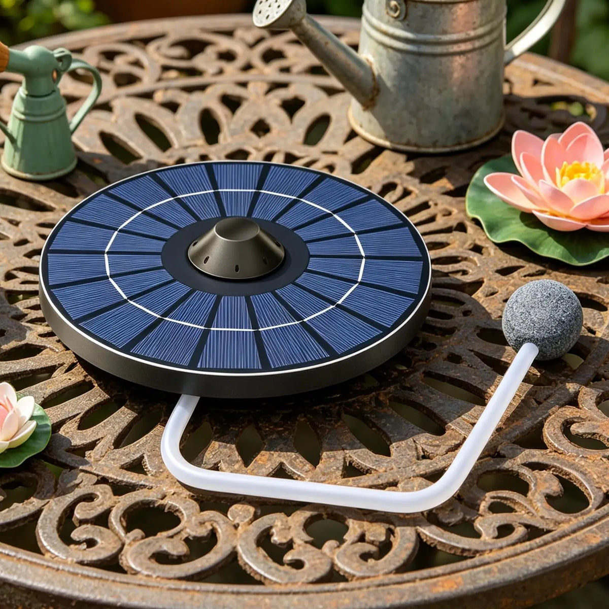 Solar Pond Aerator 2.5W Floating Air Pump with 1.5M Hose Solar Pond Aerator Qme