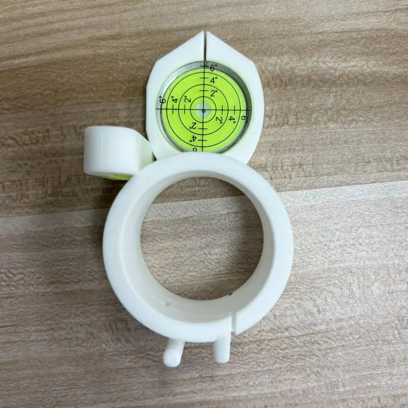 Electric Drill Spirit Level Tool – Precision Hole Drilling Guide Drill Level Tool Qme A2 White