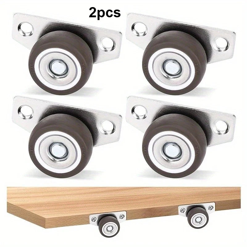 Side Mount Rigid Caster Wheels for Furniture & Appliances Rigid Caster Wheels Qme 4pcs