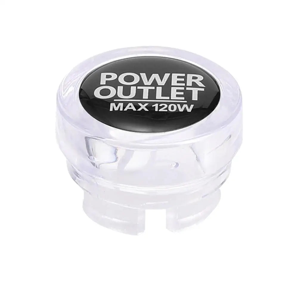 Car 12V Socket Dustproof Cover Cap – Fits Cars, SUVs & Boats Socket Dust Cover Qst WHITE