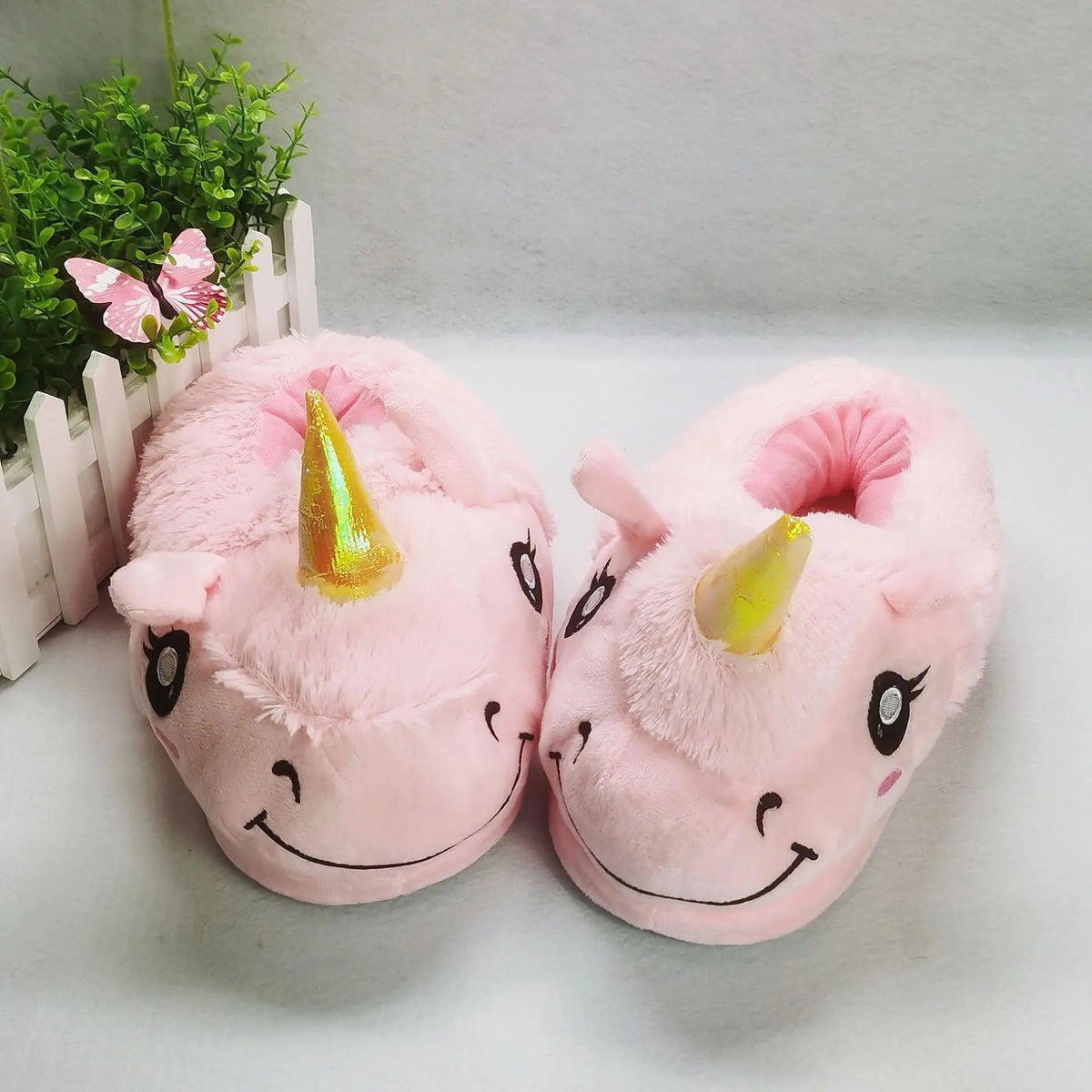 Women's Unicorn Plush Slippers – Cozy Winter House Shoes Women's House Slippers Qst