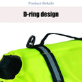 Dog Life Jacket High-Visibility Vest with Handle – All Breeds Dog Life Jacket Qme China Mainland M