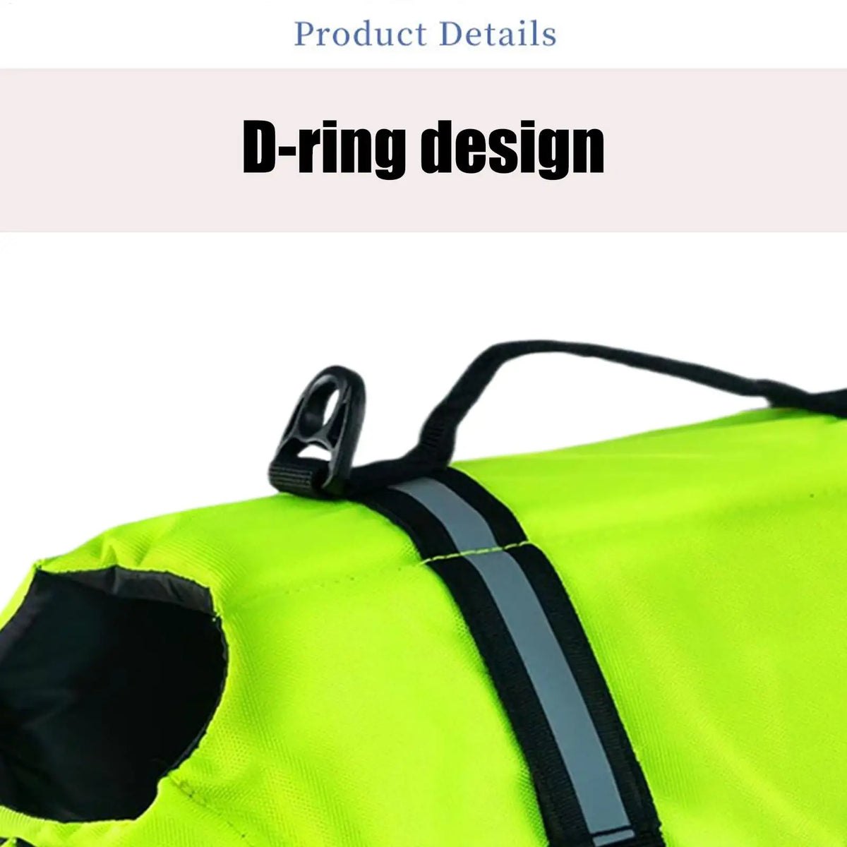 Dog Life Jacket High-Visibility Vest with Handle – All Breeds Dog Life Jacket Qme China Mainland M