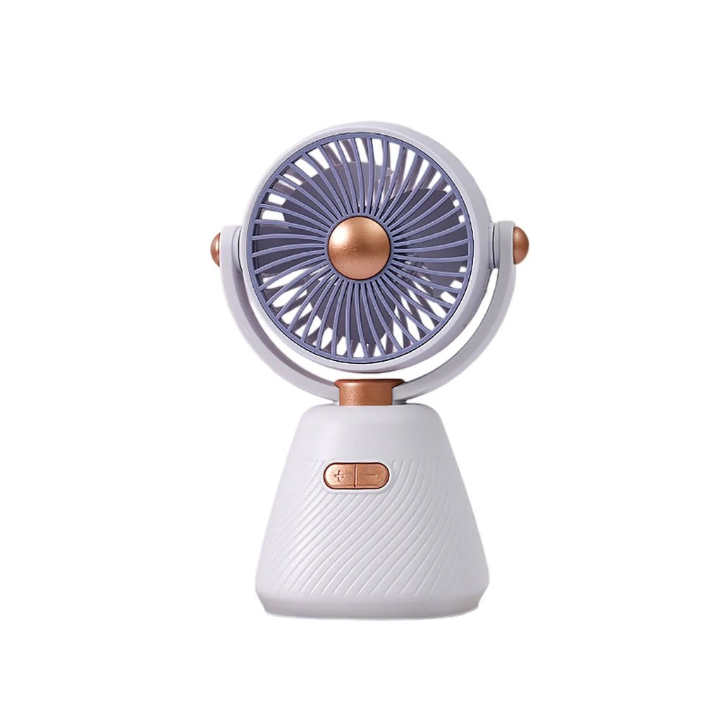 USB Rechargeable Quiet Mini Table Fan – Desk, Classroom & Office Portable Desk Fan Qme Purple One Size