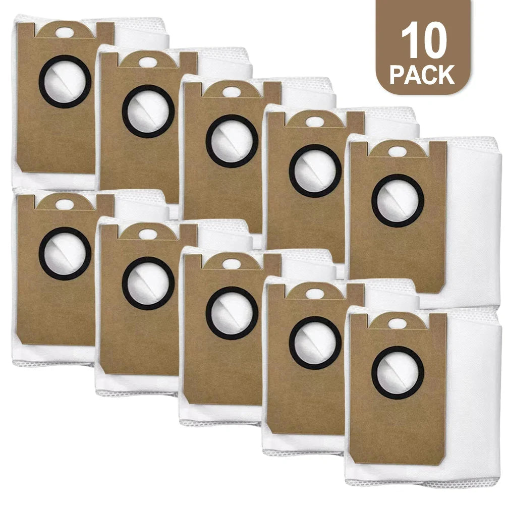 4-Pack Replacement Dust Bags for Teendow D10S MAX Vacuum Vacuum Dust Bags Qme 10 PACK